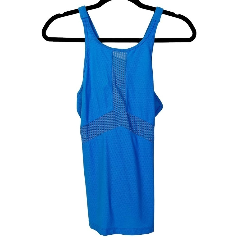 Lorna Jane Blue Racerback High Neck Tank Top‎